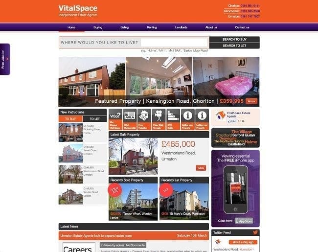 VitalSpace website as of 2013