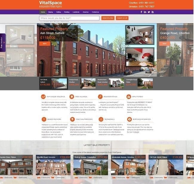 VitalSpace website as of 2014